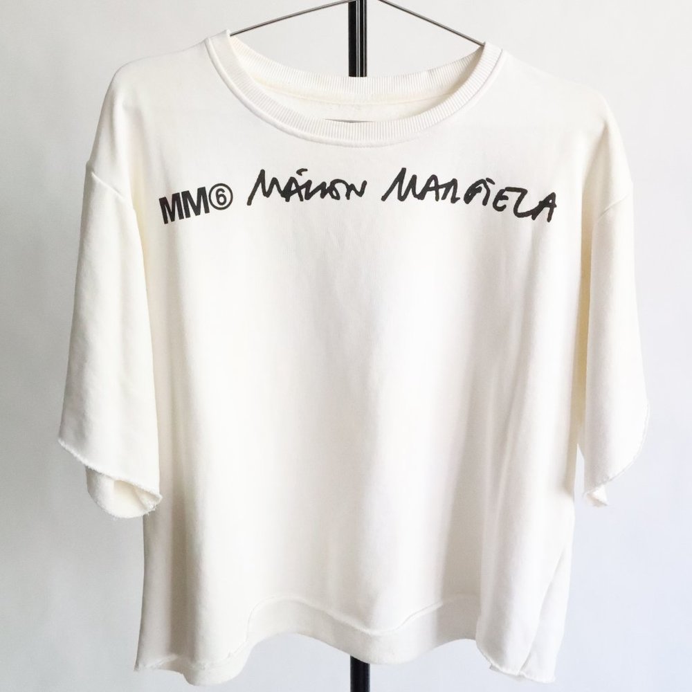 Maison Margiela MM6 White Cotton Oversized T Shirt - Size XS or S